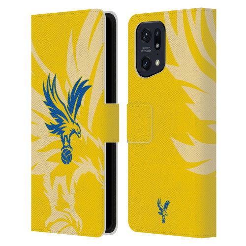 Crystal Palace FC 2024/25 Crest Kit Away Leather Book Wallet Case Cover For OPPO Find X5