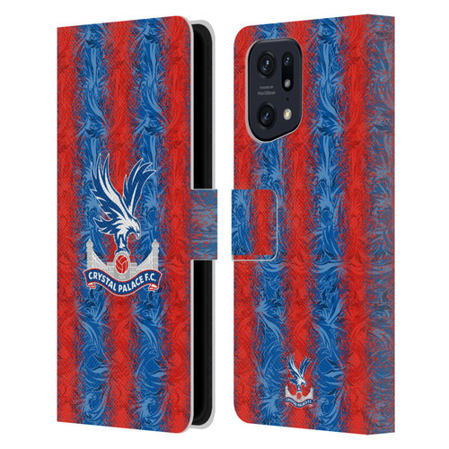 Crystal Palace FC 2024/25 Crest Kit Home Leather Book Wallet Case Cover For OPPO Find X5 Crystal Palace FC 2024/25 Crest Kit Home Leather Book Wallet Case Cover For OPPO Find X5