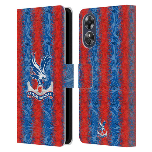 Crystal Palace FC 2024/25 Crest Kit Home Leather Book Wallet Case Cover For OPPO A17