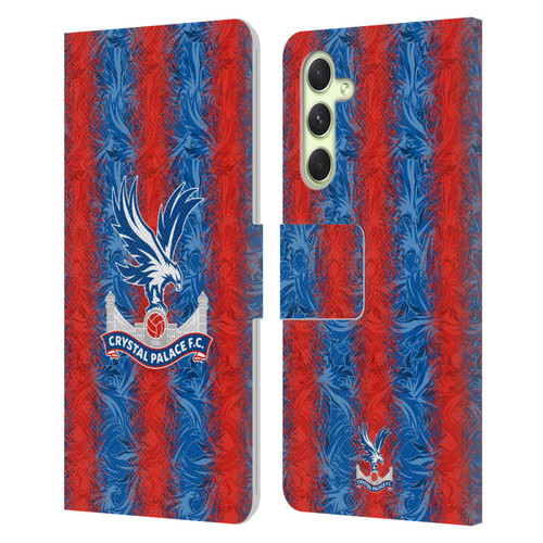 Crystal Palace FC 2024/25 Crest Kit Home Leather Book Wallet Case Cover For Samsung Galaxy A54 5G