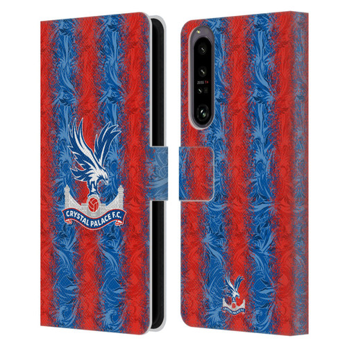 Crystal Palace FC 2024/25 Crest Kit Home Leather Book Wallet Case Cover For Sony Xperia 1 IV