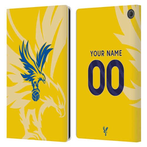 Custom Customised Personalised Crystal Palace Football Club 2024/25 Kit Away Leather Book Wallet Case Cover For Amazon Fire Max 11 2023