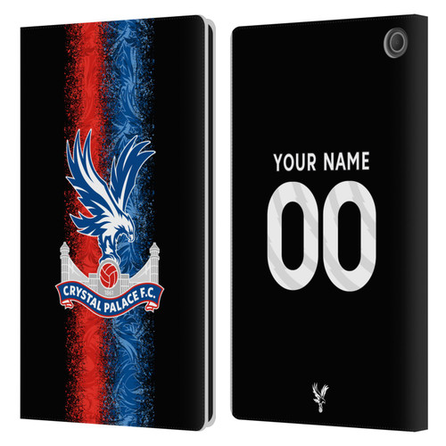 Custom Customised Personalised Crystal Palace Football Club 2024/25 Kit Third Leather Book Wallet Case Cover For Amazon Fire Max 11 2023