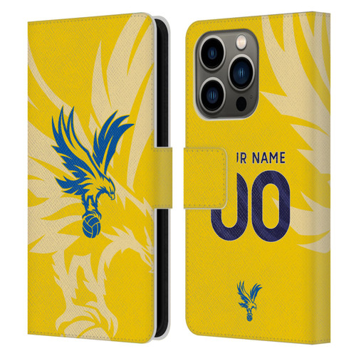 Custom Customised Personalised Crystal Palace Football Club 2024/25 Kit Away Leather Book Wallet Case Cover For Apple iPhone 14 Pro Custom Customised Personalised Crystal Palace Football Club 2024/25 Kit Away Leather Book Wallet Case Cover For Apple iPhone 14 Pro