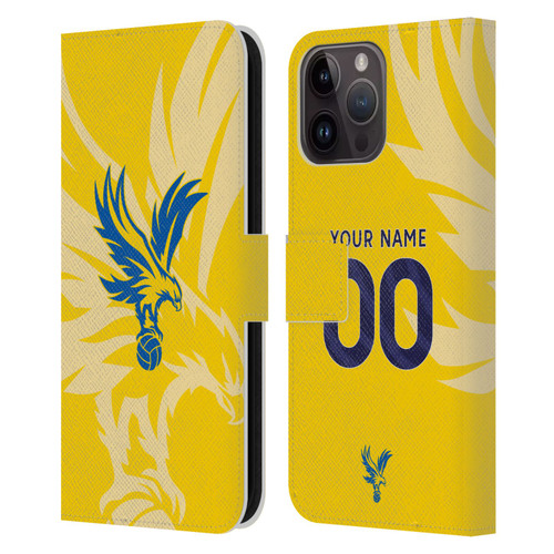 Custom Customised Personalised Crystal Palace Football Club 2024/25 Kit Away Leather Book Wallet Case Cover For Apple iPhone 15 Pro Max Custom Customised Personalised Crystal Palace Football Club 2024/25 Kit Away Leather Book Wallet Case Cover For Apple iPhone 15 Pro Max