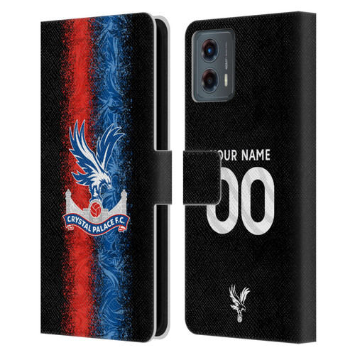 Custom Customised Personalised Crystal Palace Football Club 2024/25 Kit Third Leather Book Wallet Case Cover For Motorola Moto G (2023)