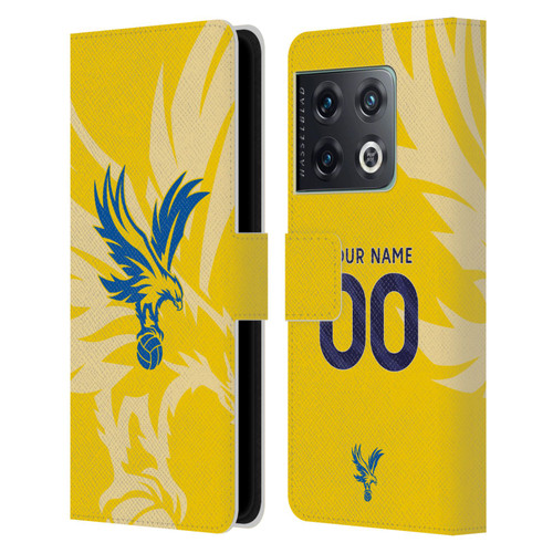 Custom Customised Personalised Crystal Palace Football Club 2024/25 Kit Away Leather Book Wallet Case Cover For OnePlus 10 Pro