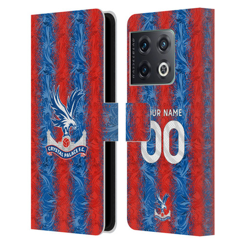Custom Customised Personalised Crystal Palace Football Club 2024/25 Kit Home Leather Book Wallet Case Cover For OnePlus 10 Pro