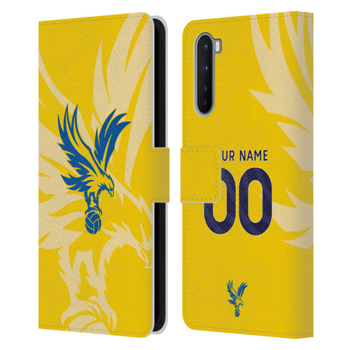 Custom Customised Personalised Crystal Palace Football Club 2024/25 Kit Away Leather Book Wallet Case Cover For OnePlus Nord 5G