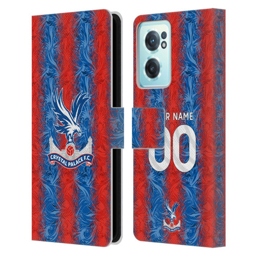 Custom Customised Personalised Crystal Palace Football Club 2024/25 Kit Home Leather Book Wallet Case Cover For OnePlus Nord CE 2 5G