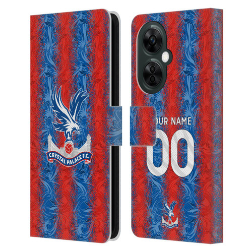 Custom Customised Personalised Crystal Palace Football Club 2024/25 Kit Home Leather Book Wallet Case Cover For OnePlus Nord CE 3 Lite 5G