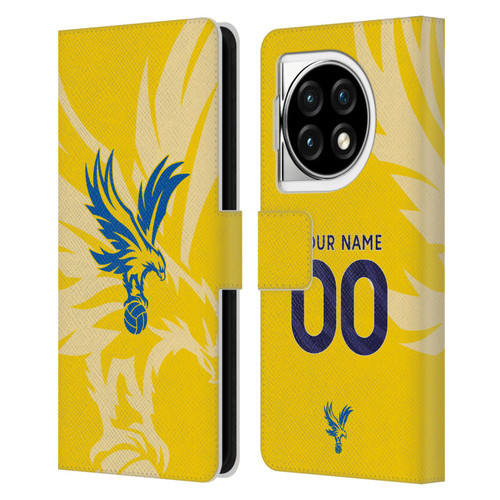 Custom Customised Personalised Crystal Palace Football Club 2024/25 Kit Away Leather Book Wallet Case Cover For OPPO OnePlus Ace 3 5G
