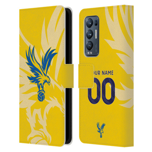 Custom Customised Personalised Crystal Palace Football Club 2024/25 Kit Away Leather Book Wallet Case Cover For OPPO Find X3 Neo / Reno5 Pro+ 5G Custom Customised Personalised Crystal Palace Football Club 2024/25 Kit Away Leather Book Wallet Case Cover For OPPO Find X3 Neo / Reno5 Pro+ 5G