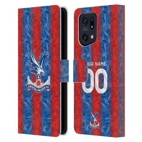 Custom Customised Personalised Crystal Palace Football Club 2024/25 Kit Home Leather Book Wallet Case Cover For OPPO Find X5 Pro Custom Customised Personalised Crystal Palace Football Club 2024/25 Kit Home Leather Book Wallet Case Cover For OPPO Find X5 Pro
