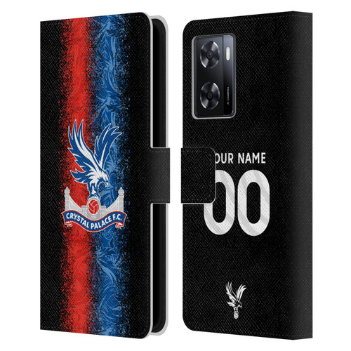 Custom Customised Personalised Crystal Palace Football Club 2024/25 Kit Third Leather Book Wallet Case Cover For OPPO A57s
