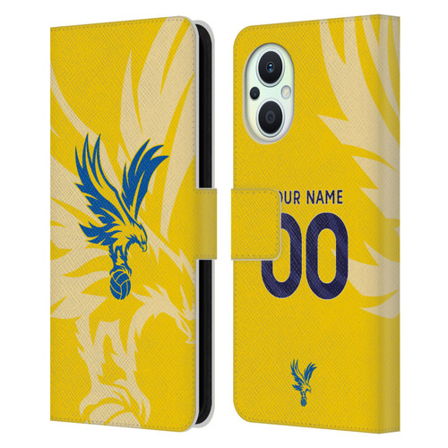 Custom Customised Personalised Crystal Palace Football Club 2024/25 Kit Away Leather Book Wallet Case Cover For OPPO Reno8 Lite Custom Customised Personalised Crystal Palace Football Club 2024/25 Kit Away Leather Book Wallet Case Cover For OPPO Reno8 Lite
