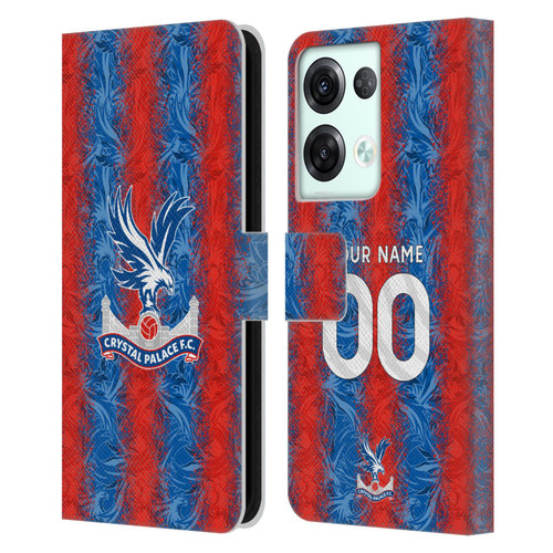 Custom Customised Personalised Crystal Palace Football Club 2024/25 Kit Home Leather Book Wallet Case Cover For OPPO Reno8 Pro Custom Customised Personalised Crystal Palace Football Club 2024/25 Kit Home Leather Book Wallet Case Cover For OPPO Reno8 Pro