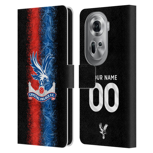Custom Customised Personalised Crystal Palace Football Club 2024/25 Kit Third Leather Book Wallet Case Cover For OPPO Reno11 Pro