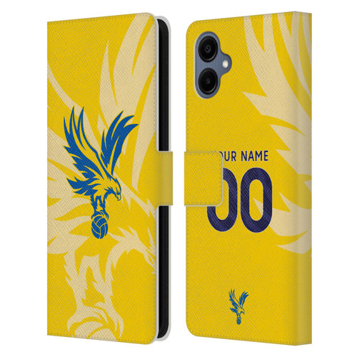 Custom Customised Personalised Crystal Palace Football Club 2024/25 Kit Away Leather Book Wallet Case Cover For Samsung Galaxy A06 4G