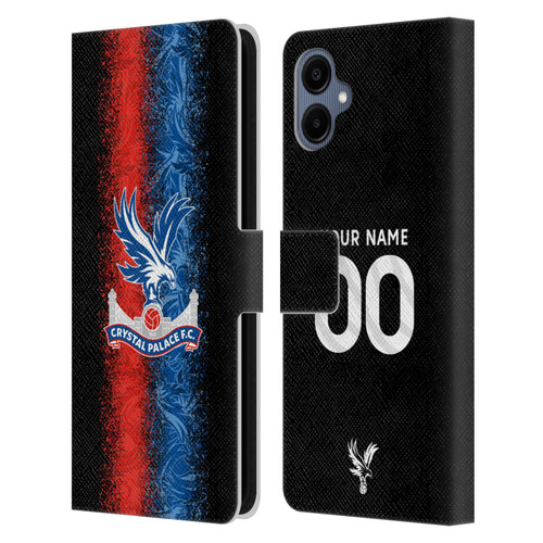 Custom Customised Personalised Crystal Palace Football Club 2024/25 Kit Third Leather Book Wallet Case Cover For Samsung Galaxy A06 4G