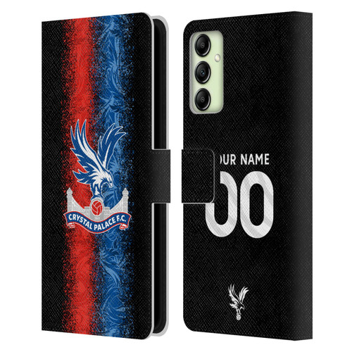 Custom Customised Personalised Crystal Palace Football Club 2024/25 Kit Third Leather Book Wallet Case Cover For Samsung Galaxy A14 5G Custom Customised Personalised Crystal Palace Football Club 2024/25 Kit Third Leather Book Wallet Case Cover For Samsung Galaxy A14 5G