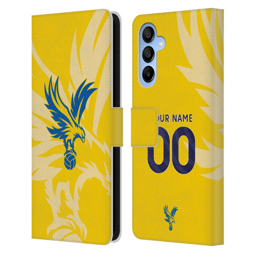 Custom Customised Personalised Crystal Palace Football Club 2024/25 Kit Away Leather Book Wallet Case Cover For Samsung Galaxy A16 5G