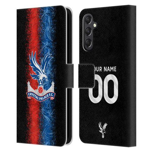Custom Customised Personalised Crystal Palace Football Club 2024/25 Kit Third Leather Book Wallet Case Cover For Samsung Galaxy A24 4G / M34 5G