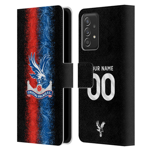 Custom Customised Personalised Crystal Palace Football Club 2024/25 Kit Third Leather Book Wallet Case Cover For Samsung Galaxy A52 / A52s / 5G (2021)