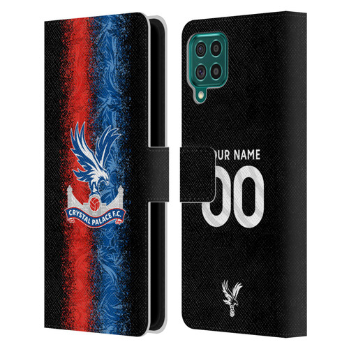 Custom Customised Personalised Crystal Palace Football Club 2024/25 Kit Third Leather Book Wallet Case Cover For Samsung Galaxy F62 (2021)