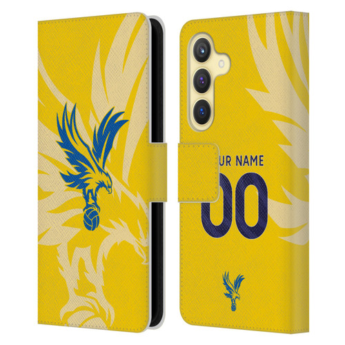 Custom Customised Personalised Crystal Palace Football Club 2024/25 Kit Away Leather Book Wallet Case Cover For Samsung Galaxy S24 5G Custom Customised Personalised Crystal Palace Football Club 2024/25 Kit Away Leather Book Wallet Case Cover For Samsung Galaxy S24 5G