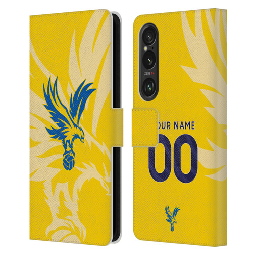 Custom Customised Personalised Crystal Palace Football Club 2024/25 Kit Away Leather Book Wallet Case Cover For Sony Xperia 1 VI 5G