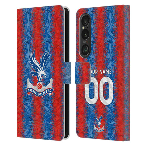 Custom Customised Personalised Crystal Palace Football Club 2024/25 Kit Home Leather Book Wallet Case Cover For Sony Xperia 1 VI 5G