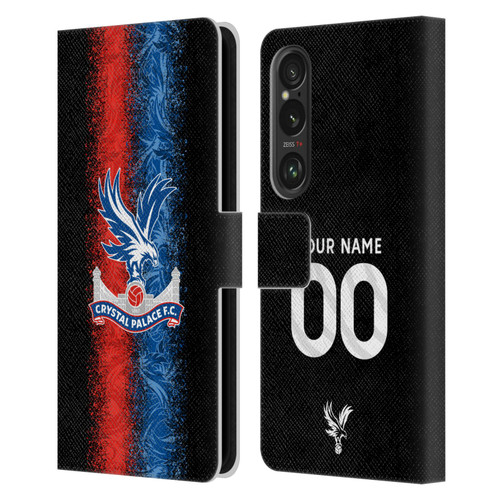 Custom Customised Personalised Crystal Palace Football Club 2024/25 Kit Third Leather Book Wallet Case Cover For Sony Xperia 1 VI 5G