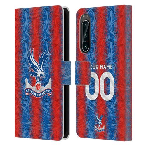 Custom Customised Personalised Crystal Palace Football Club 2024/25 Kit Home Leather Book Wallet Case Cover For Sony Xperia 5 IV Custom Customised Personalised Crystal Palace Football Club 2024/25 Kit Home Leather Book Wallet Case Cover For Sony Xperia 5 IV