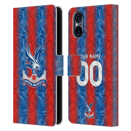Custom Customised Personalised Crystal Palace Football Club 2024/25 Kit Home Leather Book Wallet Case Cover For Sony Xperia 5 V 5G Custom Customised Personalised Crystal Palace Football Club 2024/25 Kit Home Leather Book Wallet Case Cover For Sony Xperia 5 V 5G