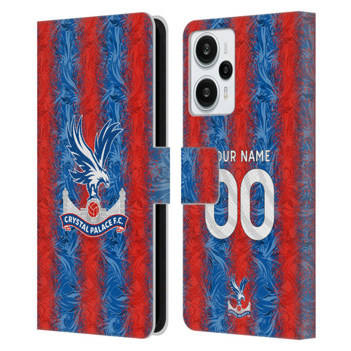 Custom Customised Personalised Crystal Palace Football Club 2024/25 Kit Home Leather Book Wallet Case Cover For Xiaomi Redmi Note 12T