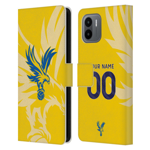 Custom Customised Personalised Crystal Palace Football Club 2024/25 Kit Away Leather Book Wallet Case Cover For Xiaomi Redmi A2