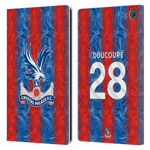 Crystal Palace FC 2024/25 Players Home Kit Cheick Doucouré Leather Book Wallet Case Cover For Amazon Fire Max 11 2023