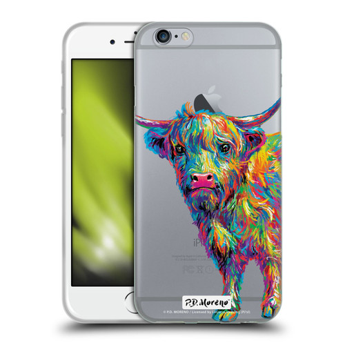 P.D. Moreno Animals II Reuben The Highland Cow Soft Gel Case for Apple iPhone 6 / iPhone 6s