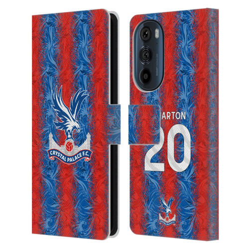 Crystal Palace FC 2024/25 Players Home Kit Adam Wharton Leather Book Wallet Case Cover For Motorola Edge 30