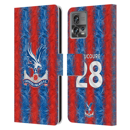Crystal Palace FC 2024/25 Players Home Kit Cheick Doucouré Leather Book Wallet Case Cover For Motorola Moto Edge 30 Fusion