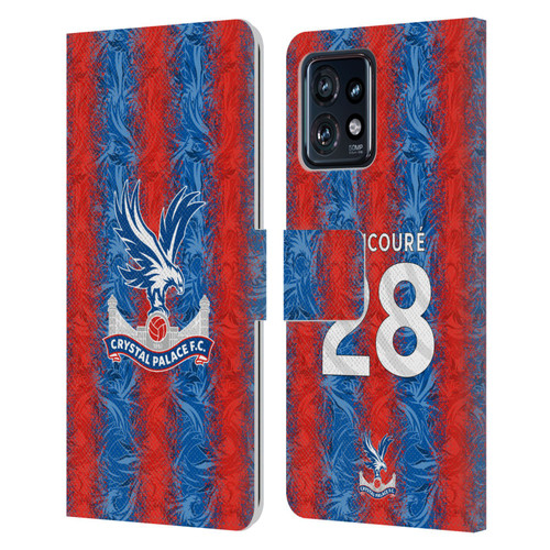 Crystal Palace FC 2024/25 Players Home Kit Cheick Doucouré Leather Book Wallet Case Cover For Motorola Moto Edge 40 Pro/Plus 2023
