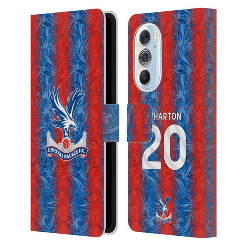 Crystal Palace FC 2024/25 Players Home Kit Adam Wharton Leather Book Wallet Case Cover For Motorola Edge X30