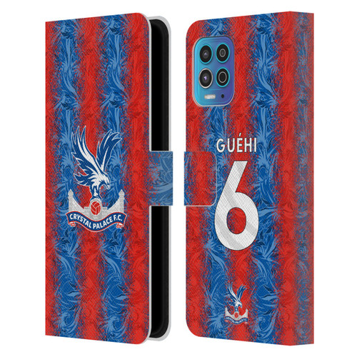 Crystal Palace FC 2024/25 Players Home Kit Marc Guéhi Leather Book Wallet Case Cover For Motorola Moto G100