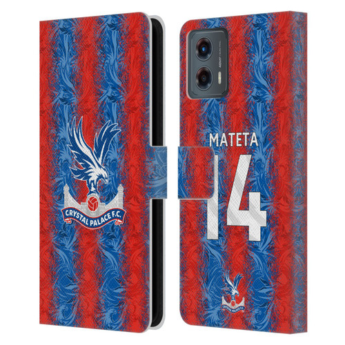 Crystal Palace FC 2024/25 Players Home Kit Jean-Philippe Mateta Leather Book Wallet Case Cover For Motorola Moto G (2023)