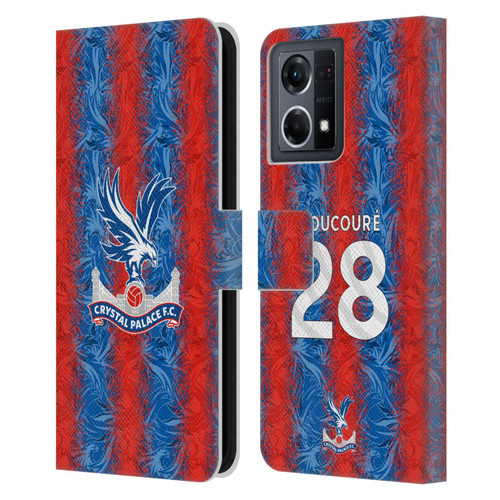Crystal Palace FC 2024/25 Players Home Kit Cheick Doucouré Leather Book Wallet Case Cover For OPPO Reno8 4G