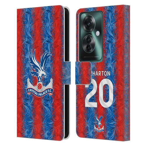 Crystal Palace FC 2024/25 Players Home Kit Adam Wharton Leather Book Wallet Case Cover For OPPO Reno11 F 5G / F25 Pro 5G
