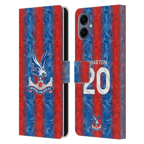Crystal Palace FC 2024/25 Players Home Kit Adam Wharton Leather Book Wallet Case Cover For Samsung Galaxy A06 4G