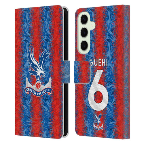Crystal Palace FC 2024/25 Players Home Kit Marc Guéhi Leather Book Wallet Case Cover For Samsung Galaxy S25+
