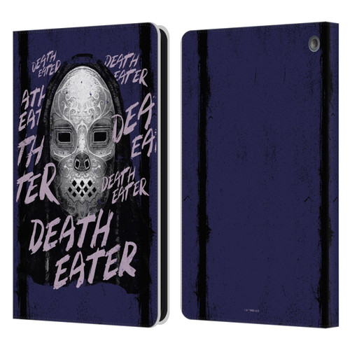 Harry Potter Dementors Kiss Death Eater Leather Book Wallet Case Cover For Amazon Fire HD 8/Fire HD 8 Plus 2020